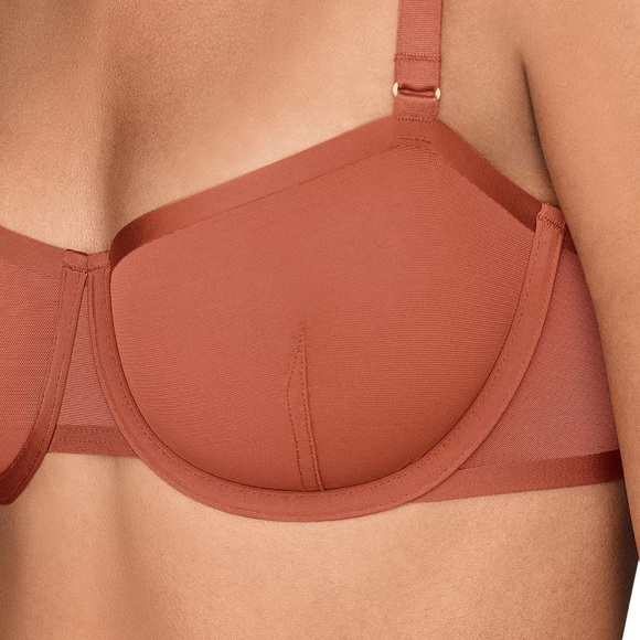 Cuup mesh Balconette bra in clay - 32F - Picture 4 of 9